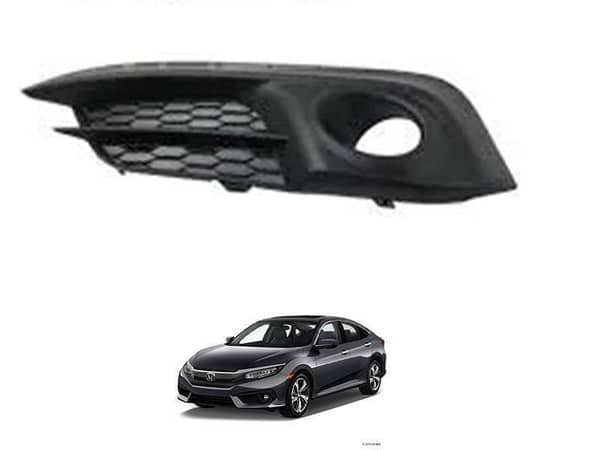 Right Side Fog Light Cover for 2016-2021 Honda Civic FC6 Models