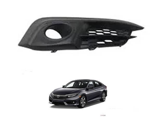 Left Side Fog Light Cover for 2016-2021 Honda Civic FC6 Models