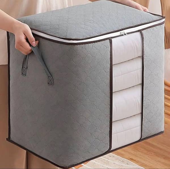 Clothes Storage Bags with Clear Window - 50 gsm & 100 gsm Non-Woven Bamboo Closet Organizer and Shoe Storage Solutions