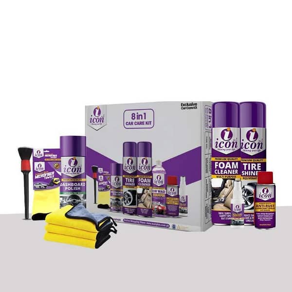 Icon Plus 8 In 1 Exclusive Car Care Kit