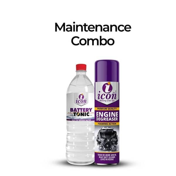 Icon Plus Engine Clean Maintenance Bundle with Battery Tonic and Engine Degreaser