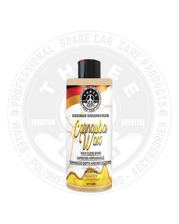 Carnauba Wax – Deep Gloss – Mirror Shine – Long-Lasting Protection | THREE GUYS – German Engineered – 250g