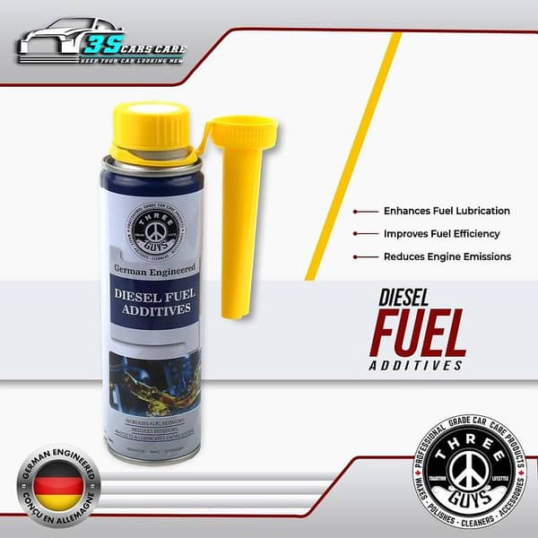 Diesel Fuel Additive – THREE GUYS - German Engineered | Injector Cleaner & Lubricant | Boosts Fuel Efficiency & Reduces Emissions (320ml)