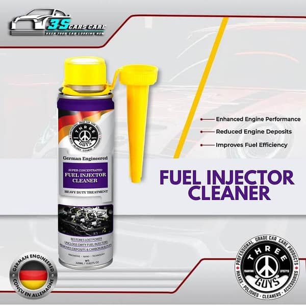THREE GUYS Fuel Injector Cleaner – Advanced Fuel System Cleaning & Performance Booster (Treats up to 60L) (German Engineered)