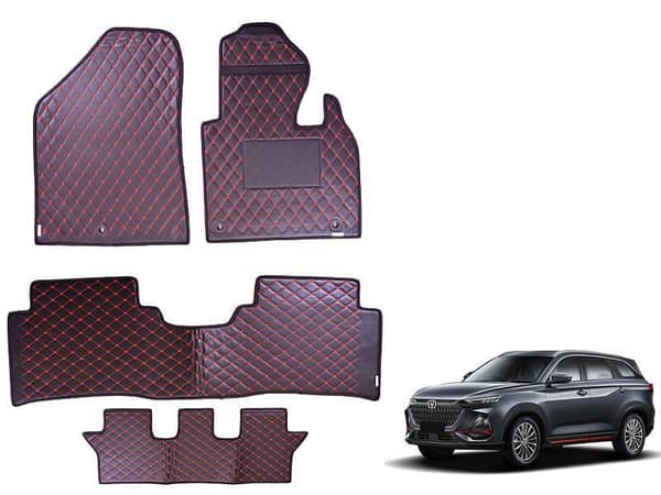 Changan Oshan X7 Diamond Cut Floor Mat 4Pcs Luxury Floor Mat
