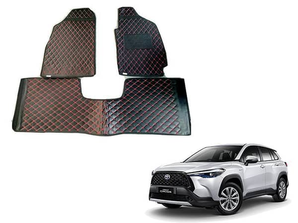 Toyota Corolla Cross Diamond Cut Floor Mats 2014-2017 Black