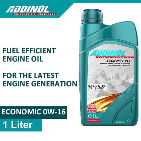 ADDINOL ECONOMIC 0W-16 Engine Oil (Fuel Efficient Engine Oil for the Latest Engine Generation) 1 Liter