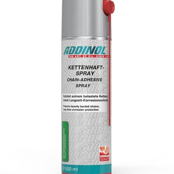 ADDINOL Chain Adhesive Spray, 500 ml - Ideal for Motorbike and High-Speed Industrial Chains
