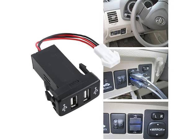 USB Charging Slot For Dashboard Toyota Corolla 2.1A