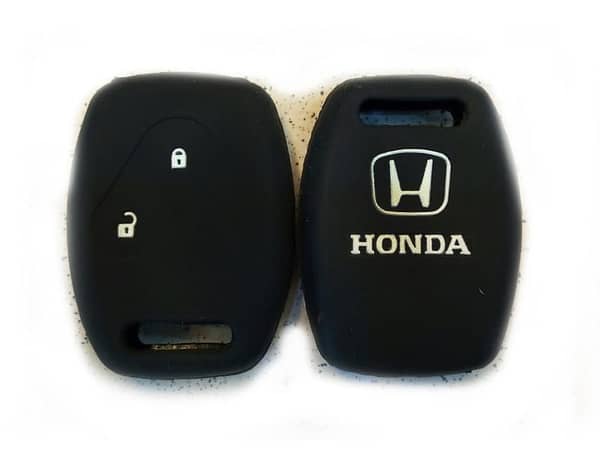 Black Soft Silicone Key Cover for Honda City (2009-2020)