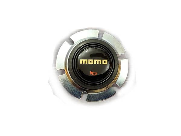 Black Steering Horn Button Compatible with Aftermarket Steering Wheels