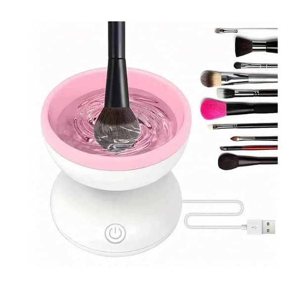 Electric Makeup Brush Cleaner Machine Gentle And Efficient Cleaning USB Powered Electric Scrubber Makeup Supply