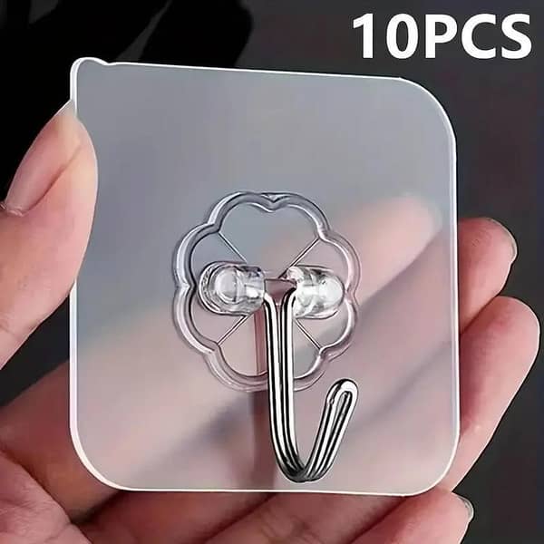 Waterproof Stainless Steel Strong Adhesive Wall Hook for Home Organization