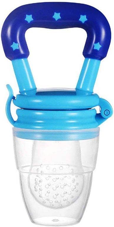 Fresh Fruit Baby Pacifier and Feeder - Safe Teat Pacifier for Newborns, Bottles, Teething, and Introducing Fruits