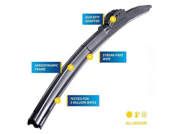 Goodyear Car Flat Wiper Blades For Suzuki Alto 2000-2012 Silicone Blades Steak Free Anti Scratch