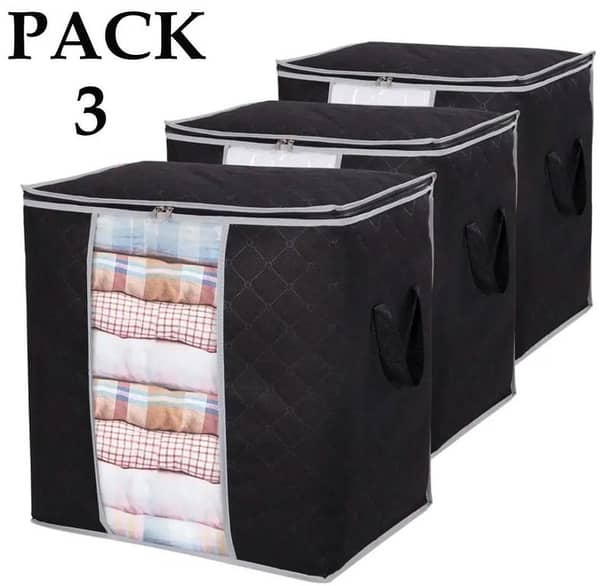 Cloth Storage Closet Organizer Bag – Water-resistant – Baby Zipper Box - Wardrobe Space Saver - Portable Travelling Gadget for Camping & Outdoor Use Clothing Organiser