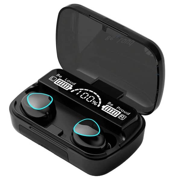 M10 TWS Wireless Earbuds Touch Version M10 TWS Wireless Earphones and Power Bank For Mobile.