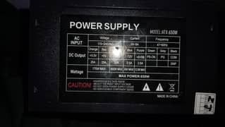 Atx 650w 50amp Power and gaming Supply