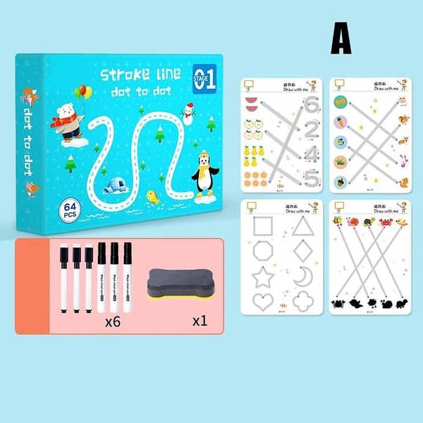 Magical Tracing Workbook for Preschoolers by Children - A Tool for Developing Logical Thinking and Handwriting Skills
