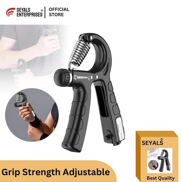 SEYALS Adjustable Hand Grip Power Exerciser Forearm Wrist Strengthener Gripper