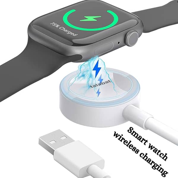 100% Original Magnetic Wireless Smartwatch Charging Cable | Fast and Efficient Charging | Universal Compatibility/ For T800 Ultra / T900 Ultra / T10 Ultra / S9 Ultra / Z55 Ultra Smart Watch Charger High Quality
