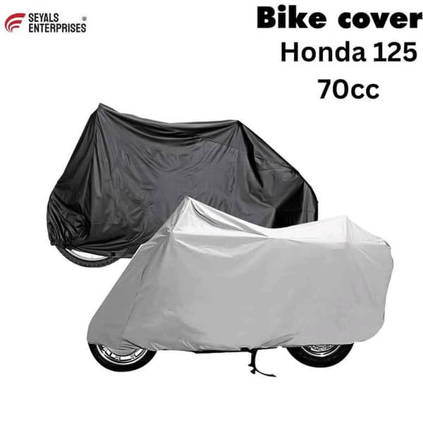 Full Size Motorcycle Motorbike 70 - 125cc Bike Cover Dust Proof Top Parking Cover