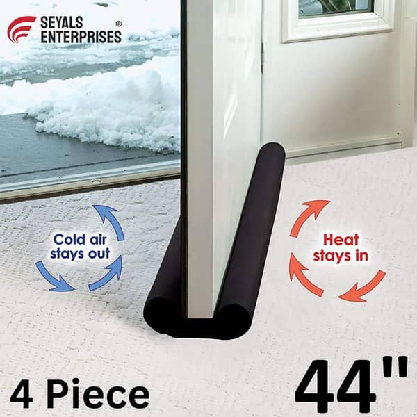 SEYALS Special Door Dust Stopper - Door Draft - Insect / Air Stopper - Under Door Bottom Seal - Twin Draft Guard For Door and Window