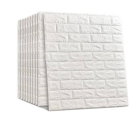 3D Brick Wall Stickers DIY Self-Adhesive Waterproof Wallpaper For Kids Room Bedroom Kitchen Wall Decor