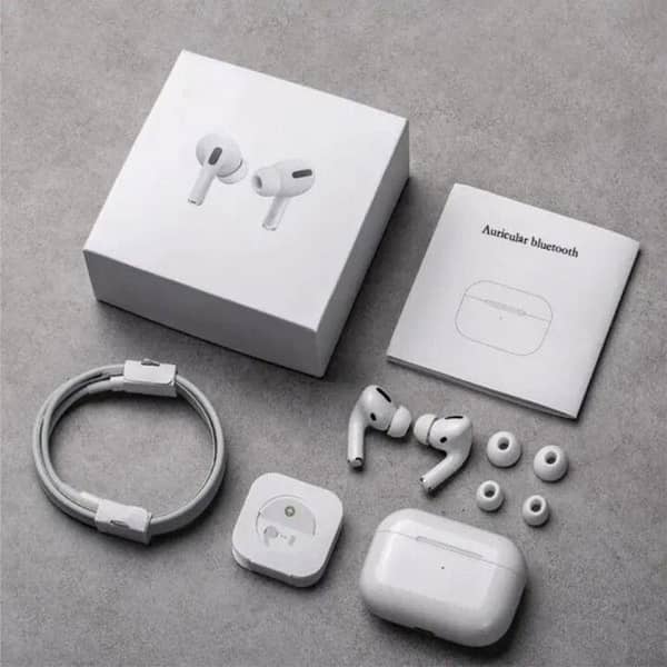 Airpods_Pro With MagSafe Charging Case Wireless Earbuds - Noise Cancelling Earbud - Dual Earphones Headset - Bluetooth Handsfree - Air Buds - Bluetooth Earphone - High Quality Bass And Sound - Pop-Up Feature Compatible with All Devices