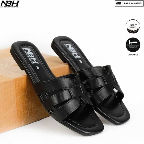NMM Women's Double Strap Slippers - Lightweight Non-Slip Chappal for Girls and Women - Comfortable Flat Sandals - Ideal for Indoor Use