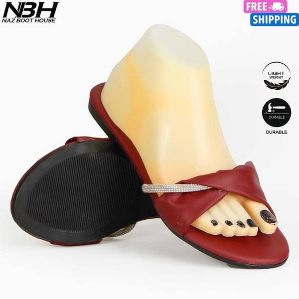 NBH Women's Slippers - Non-Slip Stylish Chappal - Lightweight Sleepers for Daily Wear - Comfortable Indoor and Outdoor Footwear