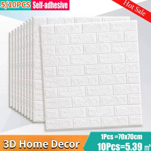 3D Wall Sticker Imitation Brick Bedroom Christmas Home Decoration Waterproof Self Adhesive Wallpaper For Living Room