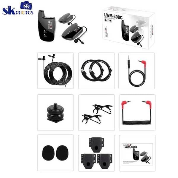 Lensgo LWM-308C II Dual Collar Wire Less Microphone