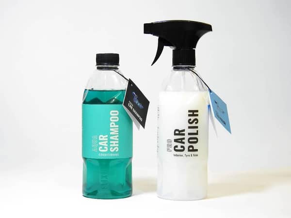 2 in 1 Elixir Car Care UK Interior Polish Dressing and Premium Car Shampoo
