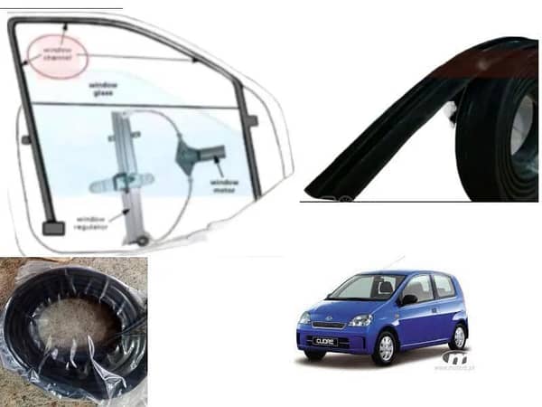 Daihatsu Cuore 2000-2012 Door Glass Window Channel | 2 Pcs