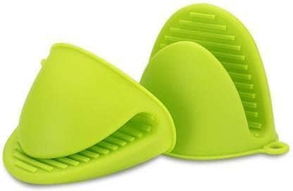 Kitchen Cooking Silicone Baking oven hand clip Non-slip High Temperature scald preventing microwave oven clip gloves-2 pcs (1 pair) Rubber Safety Gloves  (2)