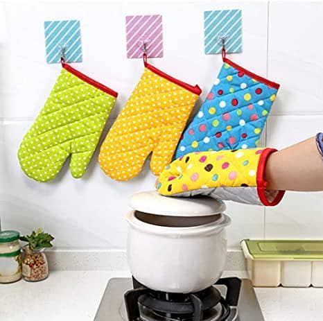 1Pc Oven Mitt Heat Resistant Gloves Baking Glove
