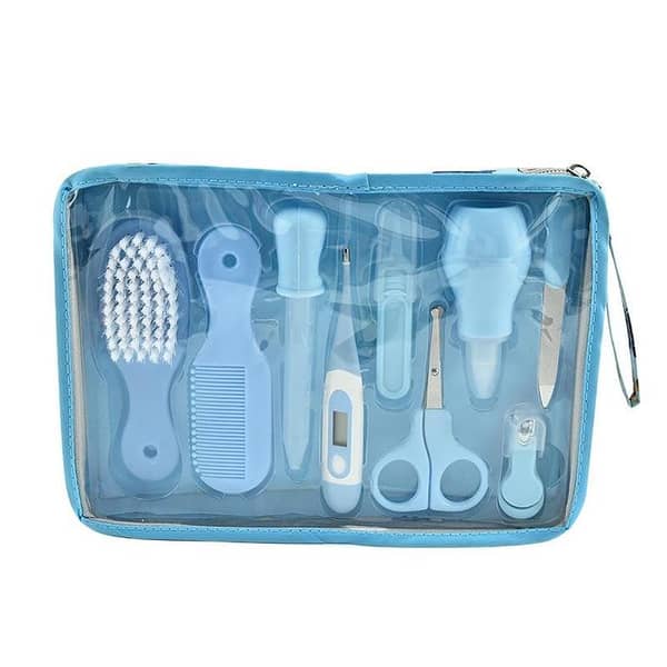 10-Piece Baby Nail Care Set - Portable Grooming Kit for Newborns with Clipper and Safety Tools