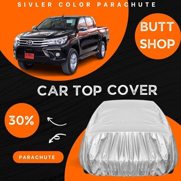 TOYOTA VIGO TOP COVER , FULL BODY COVER , ALL WEAHTER RESISTANT (PARACHUTE)