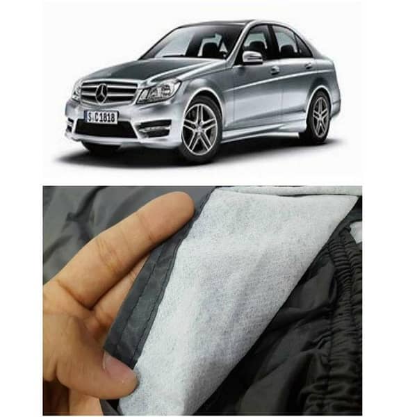 Imported Tafeeta White Fuzzing Top Cover for Mercedes Benz C180 - 100% Water and Dew Proof
