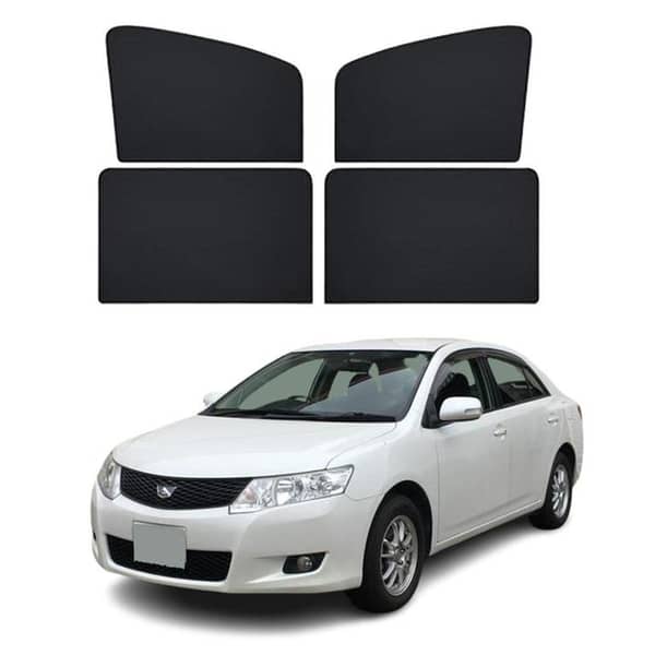 2007 Toyota Allion Black Window Shades - 4 Piece Set