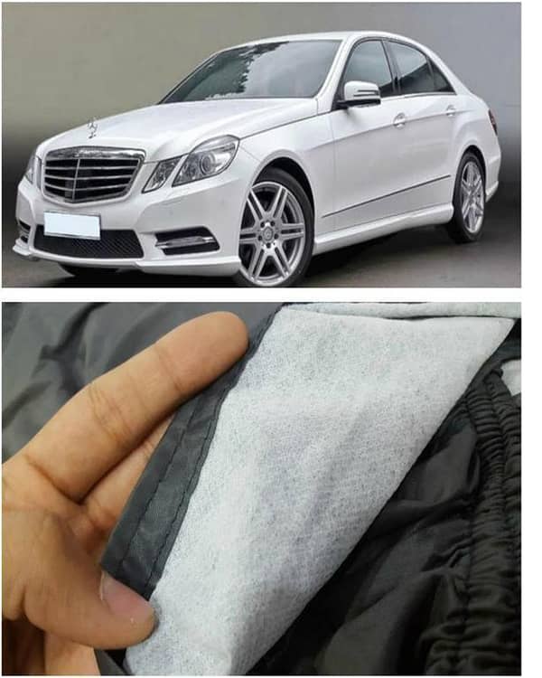 Imported White Fuzzing Cover for MERCEDES BENZ E250 - 100% Water and Dew Resistant