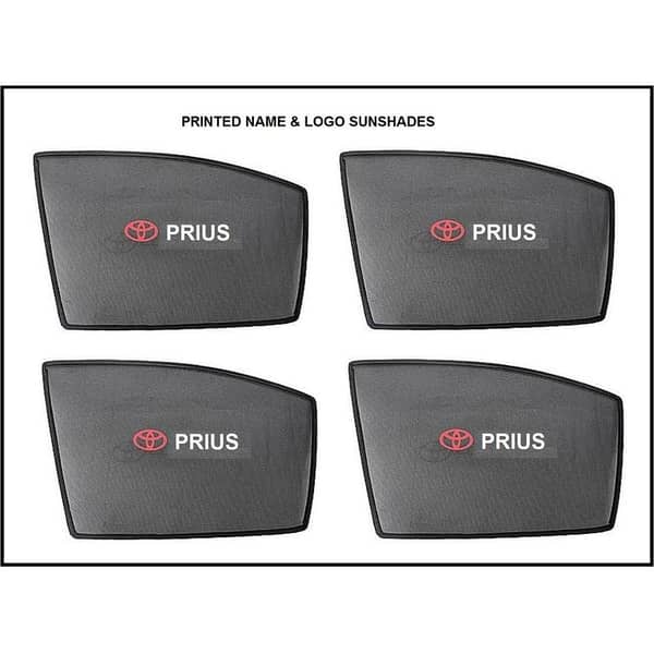 TOYOTA PRIUS 1.8 DARK BLACK SUN SHADES, WINDOW CURTAINS, AND BLINDS - SET OF 4