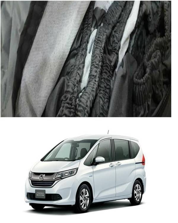 HONDA FREED Top Cover - Imported Tafeeta in White with 100% Water and Dew Resistance