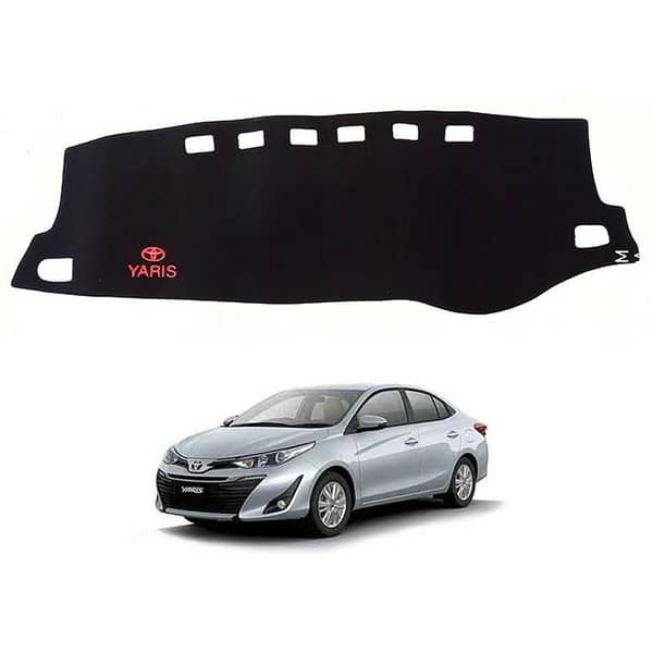 Black Dashboard Cover/Carpet for TOYOTA YARIS - Essential Protection for Your Car's Dashboard