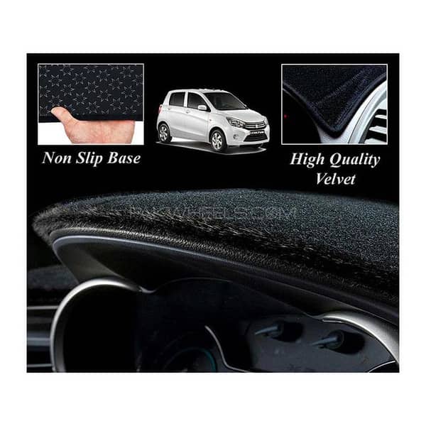Black Velvet Dashboard Mat for 2017-2022 Suzuki Cultus