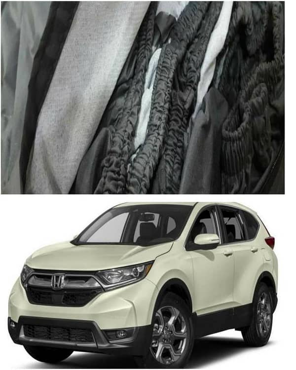 Imported White Tafeeta Top Cover for Honda CRV - 100% Waterproof and Dew Proof