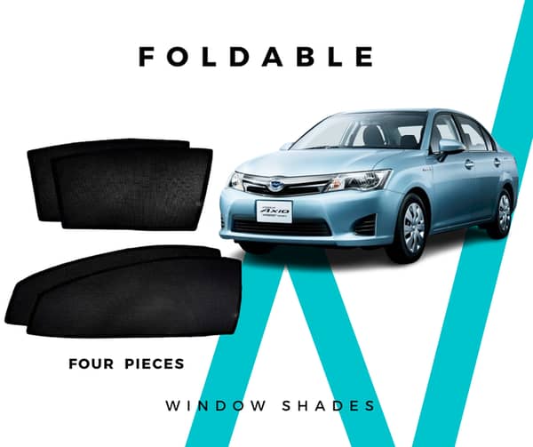 4-Piece Black Sun Shades for Toyota Corolla Axio (2012-2019) - Window Protection