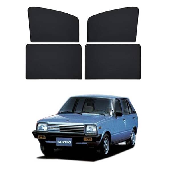 4-Piece Black Window Shades for Suzuki FX