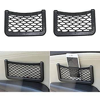 Nice Car seat side back pocket storage string bag Phone holder